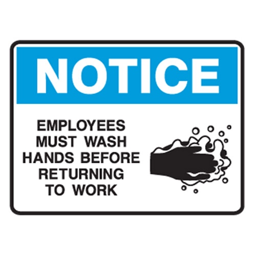 employees must wash hands before retuning to work employees must wash 