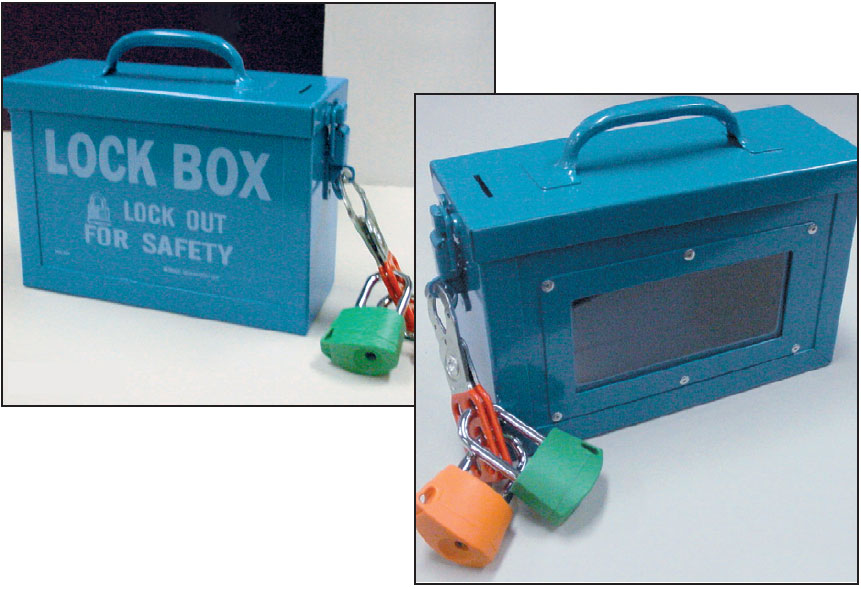 Lock Box With Window Blue