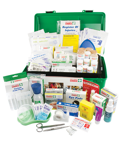 School first aid shop kit