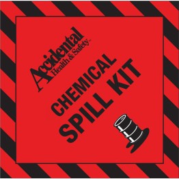 Accidental Chemical Spill Kit Bin Label FRONT 