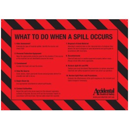 Accidental Chemical Spill Kit Bin Label SIDE