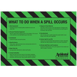 Accidental Polypropylene Oil & Fuel Spill Kit Bin Label SIDE 