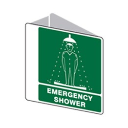 3D Sign Emergency Shower