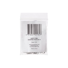 First Aider's Choice Assorted Safety Pins, Pack of 12