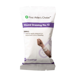 First Aider's Choice Wound Dressing Products, Wound Dressing No.13 - Small