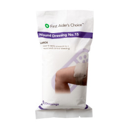 First Aider's Choice Wound Dressing Products, Wound Dressing No.15 - Large