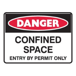 Danger Confined Space Entry By Permit Only