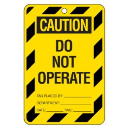 Large Economy Lockout Tags - Caution Do Not Operate