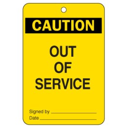 Large Economy Lockout Tags - Caution Out Of Service