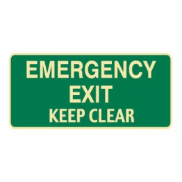 Exit & Evacuation Signs - Emergency Exit Keep Clear