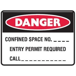 Confined Space No Entry Permit Required, Call