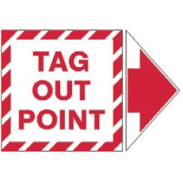Add-An Arrow Lockout Labels - Tag Out Point