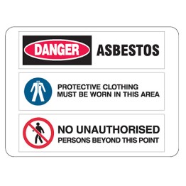 Asbestos / Protective Clothing / No Unauthorised Persons