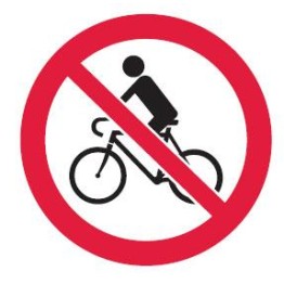 No Bicycles-Picto Only