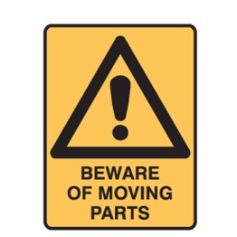 Beware Of Moving Parts W/Picto