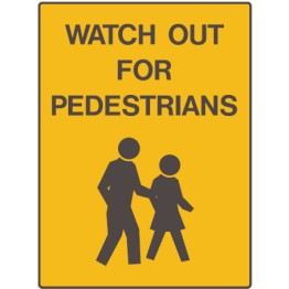 Car Park Station Signs - Watch Out For Pedestrians
