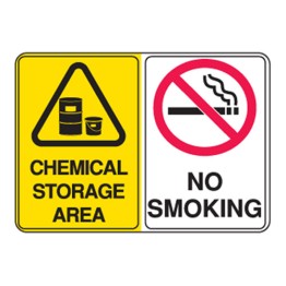 Chemical Storage Area / No Smoking