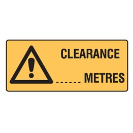 Clearance ... Metres