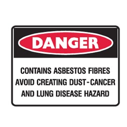 Contains Asbestos Fibres Avoid Creating Dust - Cancer And Lung Disease Hazard