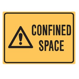 Confined Space Labels 90x125 SAV Pk5