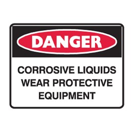 Corrosive Liquids Wear Protective Equipment