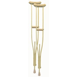 Crutches Timber Axilla Adjustable Med Pr