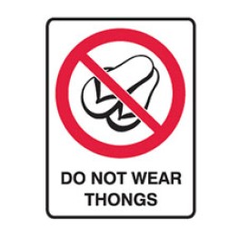Do Not Wear Thongs