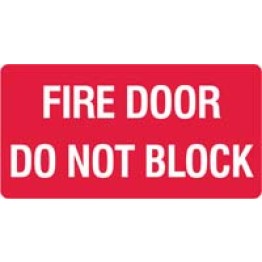 Fire Equipment Signs - Fire Door Do Not Block