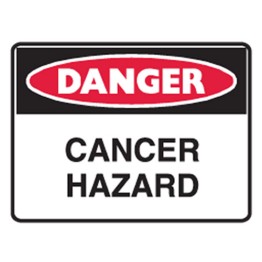 Danger Cancer Hazard Labels 125x90 SAV Pk5