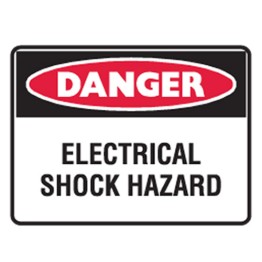 Danger Electrical Shock Hazard Labels 125x90 SAV Pk5