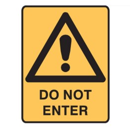 Do Not Enter Labels 90x125 SAV Pk5