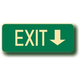 Exit Sign - Exit Arrow Down