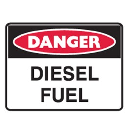 Danger Diesel Fuel Labels 125x90 SAV Pk5