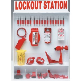 Enclosed Combination Wall-Mount Lockout Station