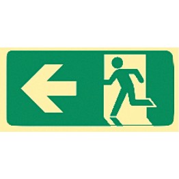 Exit & Evacuation Signs - Arrow Left (Wth Picto)