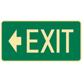 Exit & Evacuation Signs - Exit Arrow Left