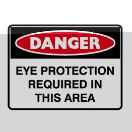 Eye Protection Required In This Area