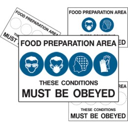 Multiple Condition Food Safety Sign