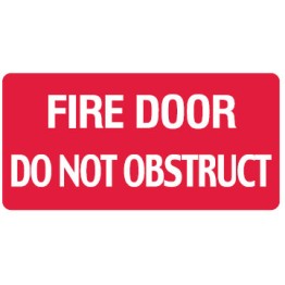 Fire Equipment Signs - Fire Door Do Not Obstruct