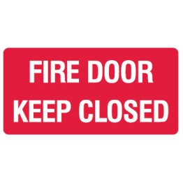 Fire Equipment Signs - Fire Door Keep Closed