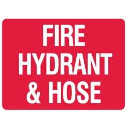 Fire Equipment Signs - Fire Hydrant & Hose