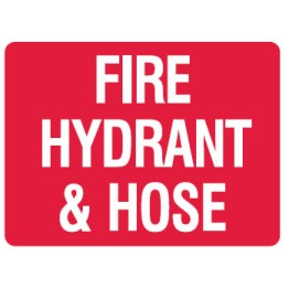 Fire Equipment Signs - Fire Hydrant & Hose