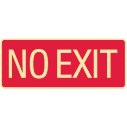 Fire Equipment Signs - No Exit