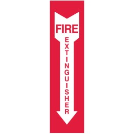 Fire Pointer Equipment Signs - Fire Extinguisher Arrow Down