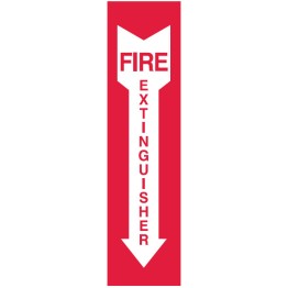 Fire Pointer Equipment Signs - Fire Extinguisher Arrow Down