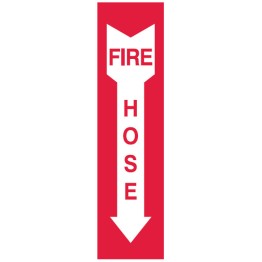 Fire Pointer Equipment Signs - Fire Hose Arrow Down