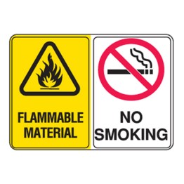 Flammable Material / No Smoking