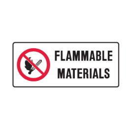 Flammable Materials No Smoking