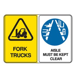 Forklift Trucks / Aisle Must Be Kept Clear