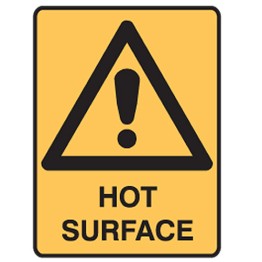 Hot Surface W/Picto - Ultra Tuff Signs